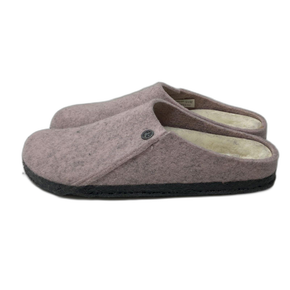 Birkenstock Zermatt Shearling Slippers Soft Pink Wool Women's 11 Men's 9 L11 M9 - Picture 8 of 9